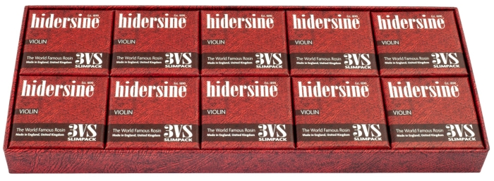 Hidersine Violin Rosin Clear Slim Pack - Box of 10