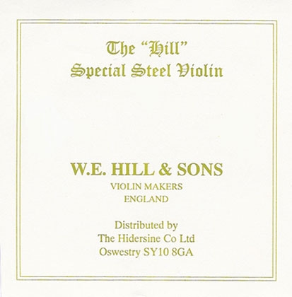 W. E. Hill Violin String E. Ball End. Medium