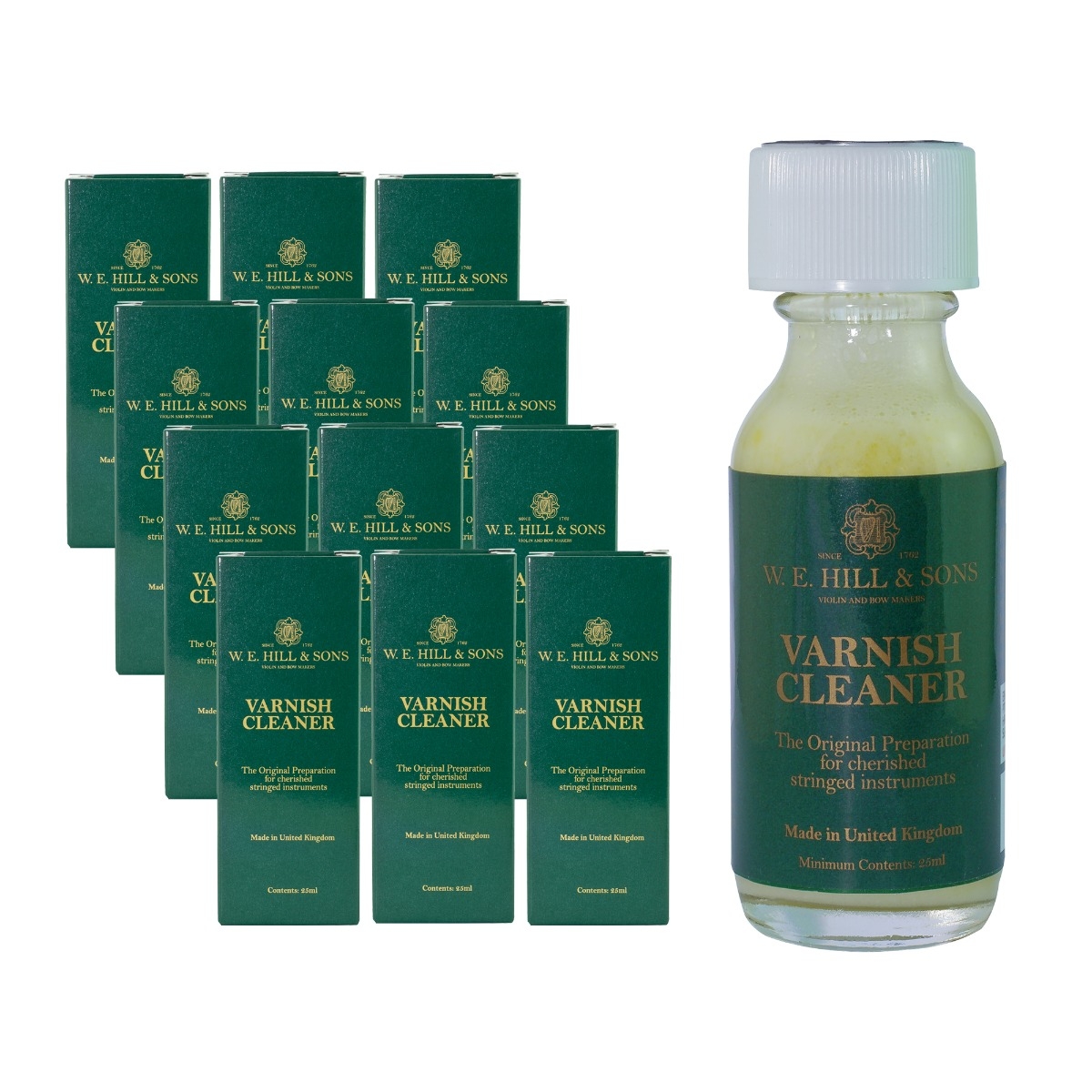 W. E. Hill Preparation Cleaning Liquid - Varnish Cleaner - BOX OF 12