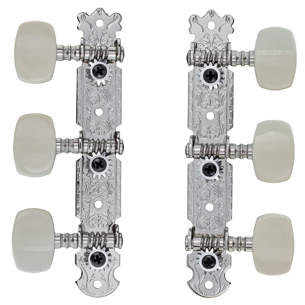 TGI Machineheads. Classical 3 in a Line. Nickel.