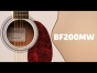 Brunswick BF200BK - Grand Auditorium Acoustic Guitar, White