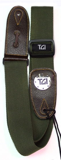 TGI Guitar Strap Woven Green