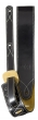 TGI Guitar Strap Black Leather with Suede Back