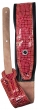TGI Guitar Strap Padded Leather Red Skin Effect