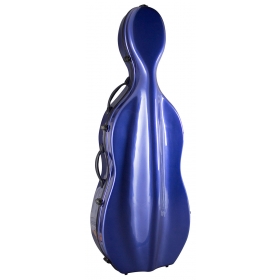 Hidersine Cello Case Fibreglass Blue