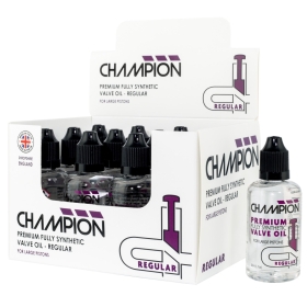 Champion Premium Fully Synthetic Valve Oil - Regular - 50ml Bottle - BOX OF 12
