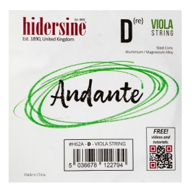 Hidersine Andante Viola D String 4/4 - 3/4
