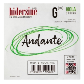 Hidersine Andante Viola G String 4/4 - 3/4