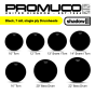 Promuco Shadow Drumhead Black Bass Drum 22"