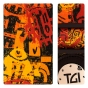 TGI Guitar Strap Tribal Mask Copper